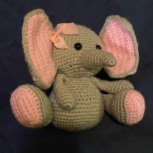 Handmade Crochet Elephant Amigurumi